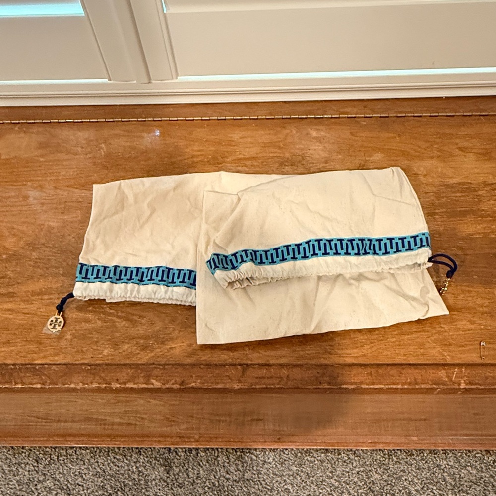 Tory Burch Dust Bags Set of 2 Drawstring Storage Bags
